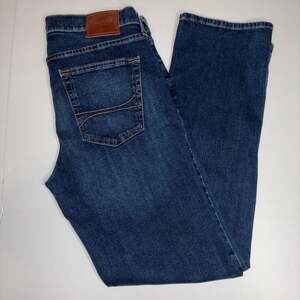 Hollister Men's Epic Flex Straight Leg Jeans Dark Wash W34 L34